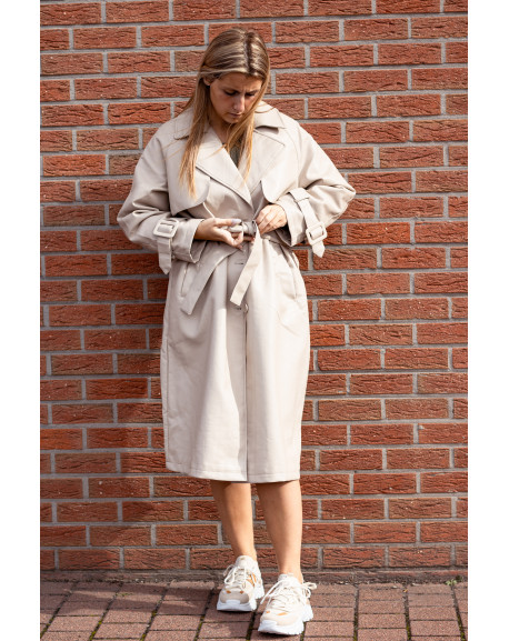 Trench simili beige